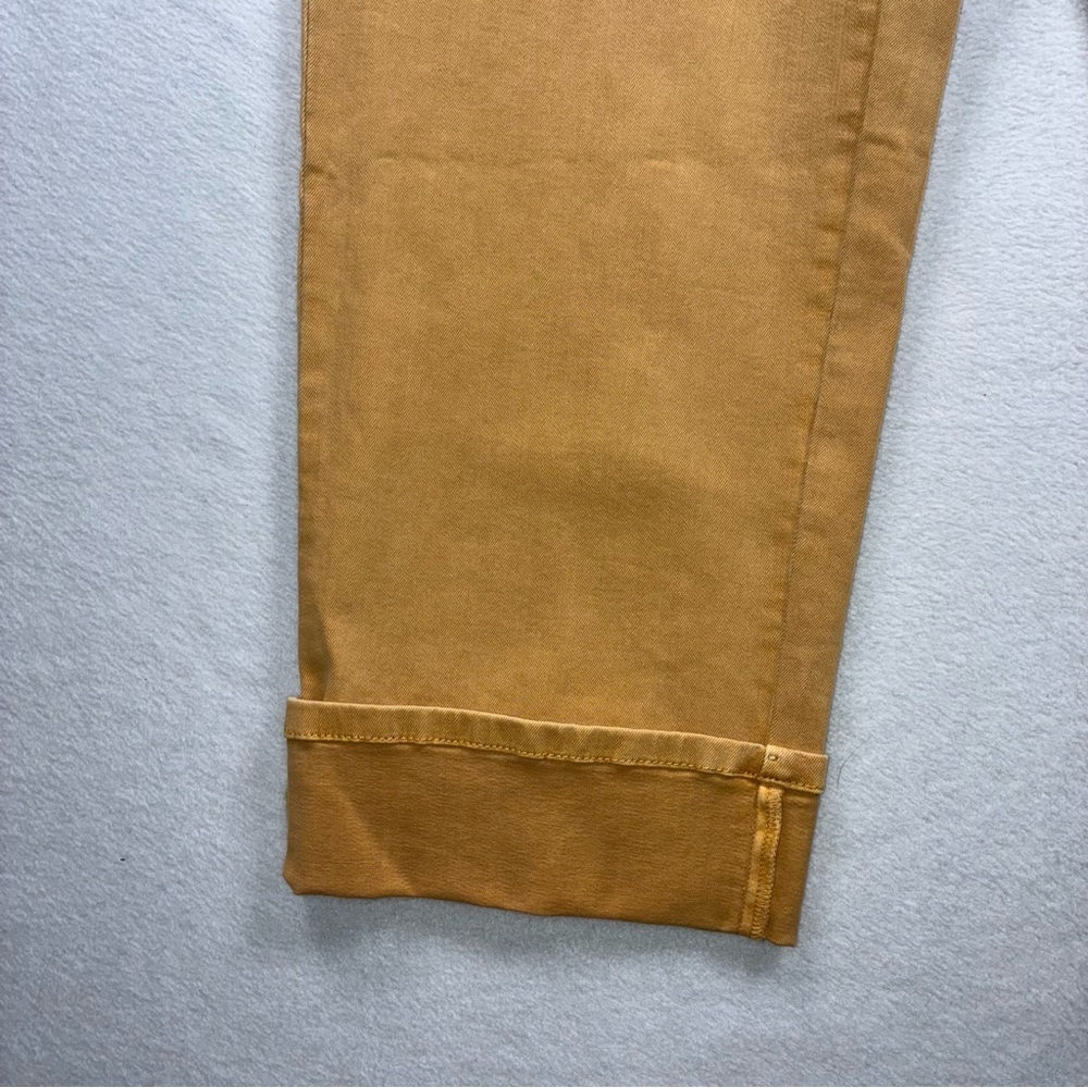 J. Jill Denim Straight Leg Ankle Jeans 20 Reg Sunflower Yellow Cuffed NWT - Picture 3 of 7